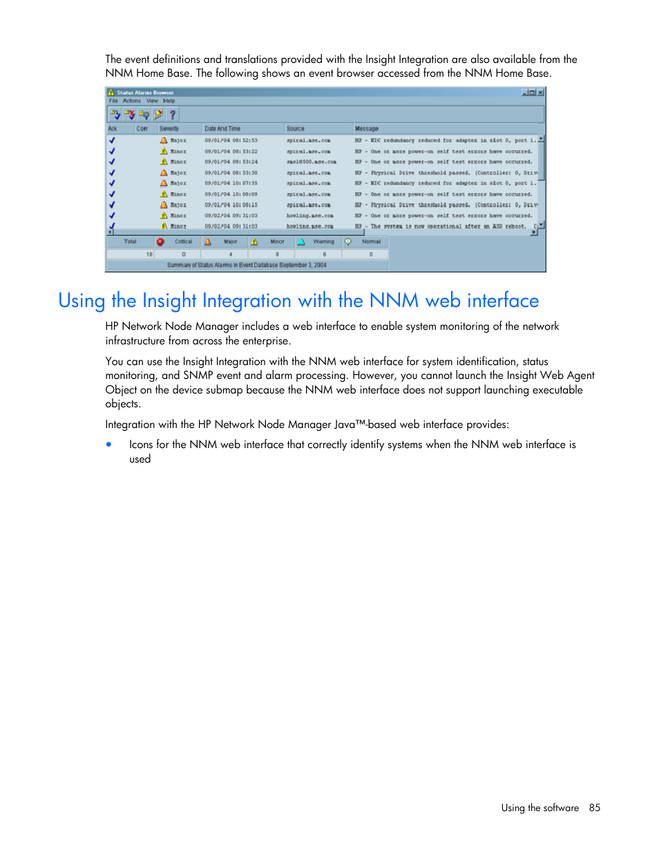 HP Remote Insight Lights-Out Edition II Board User Manual | Page 85 / 105