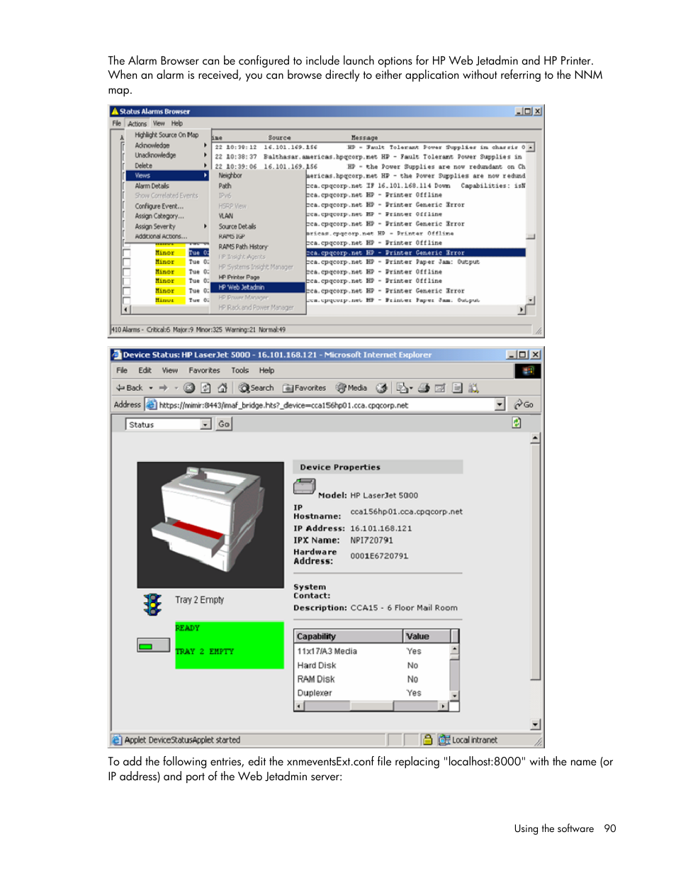 HP Remote Insight Lights-Out Edition II Board User Manual | Page 90 / 105