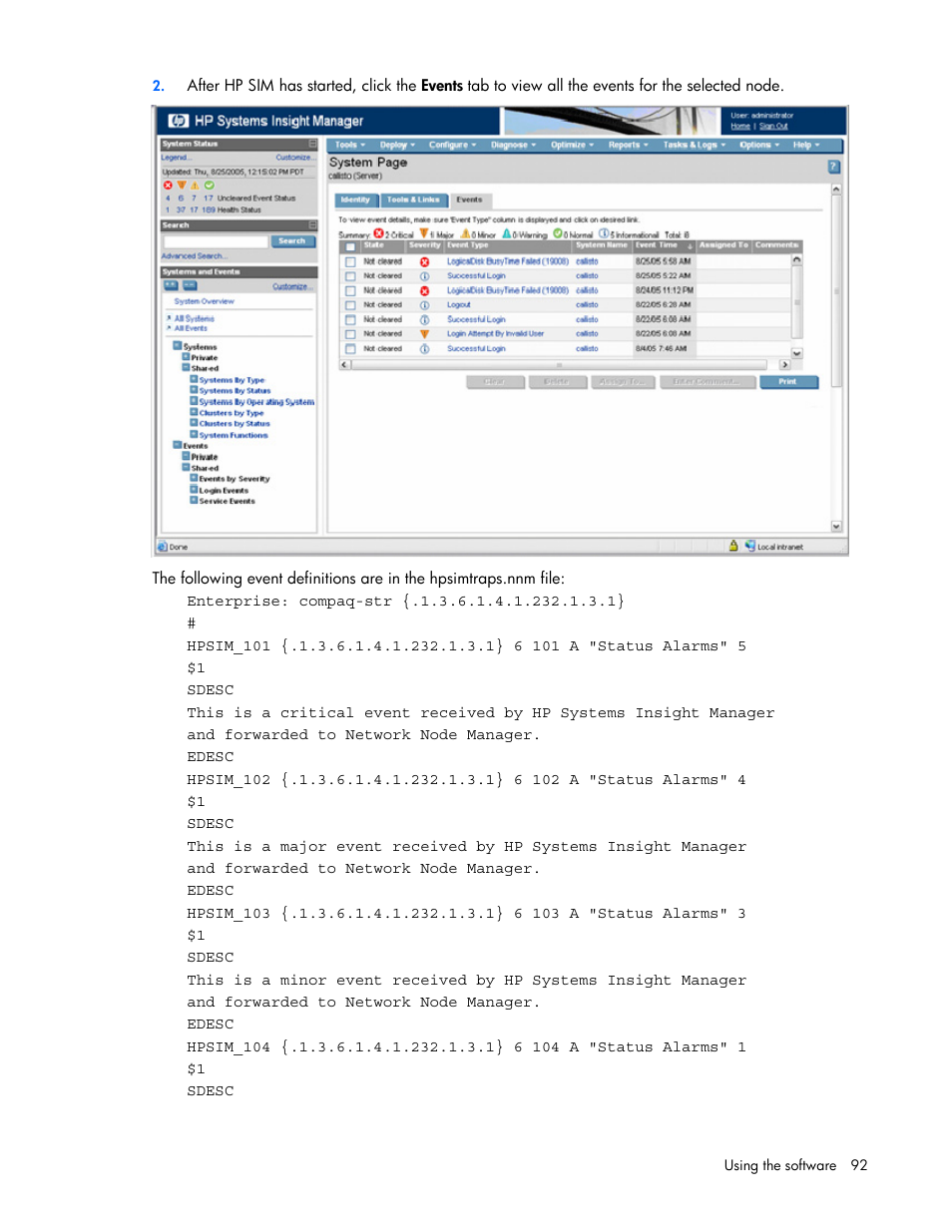 HP Remote Insight Lights-Out Edition II Board User Manual | Page 92 / 105