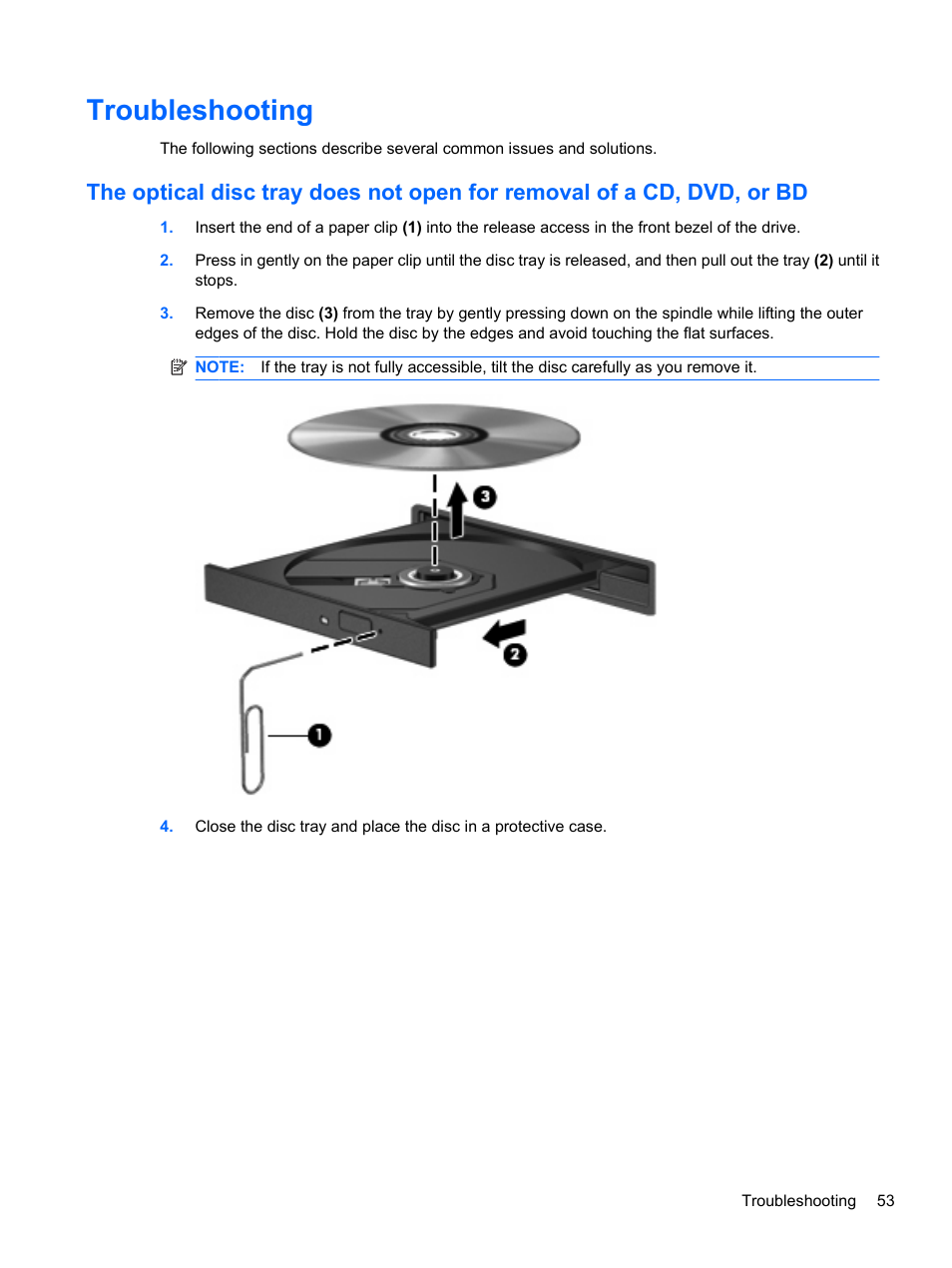 Troubleshooting | HP Compaq Presario CQ42-152TU Notebook PC User Manual | Page 63 / 123