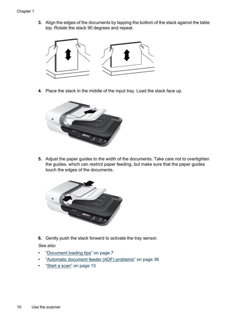 HP Scanjet N6310 Document Flatbed Scanner User Manual | Page 12 / 48