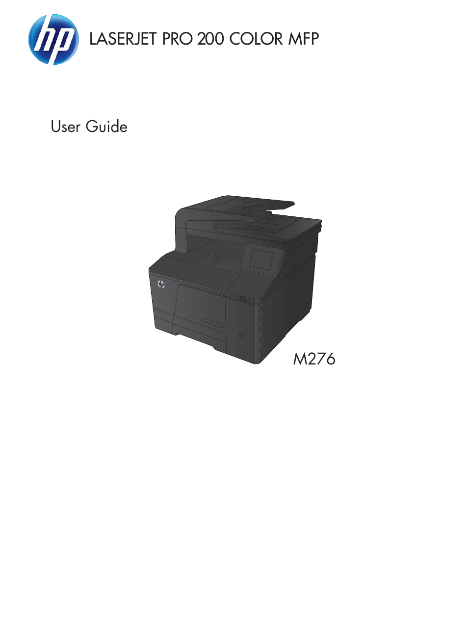 HP LaserJet Pro 200 color MFP M276nw User Manual | 238 pages