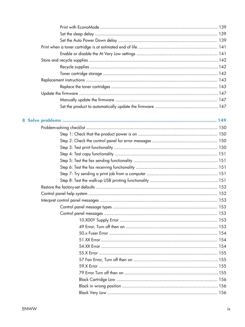 HP LaserJet Pro 200 color MFP M276nw User Manual | Page 11 / 238