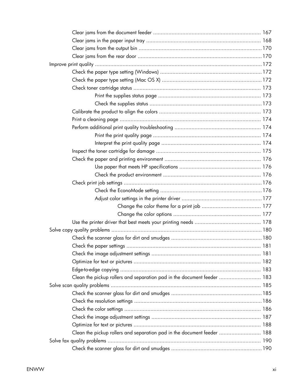 HP LaserJet Pro 200 color MFP M276nw User Manual | Page 13 / 238