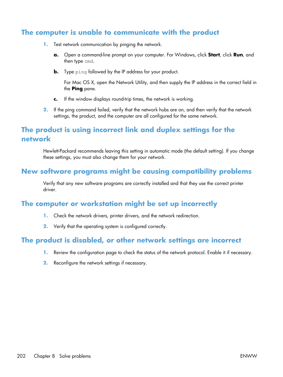 HP LaserJet Pro 200 color MFP M276nw User Manual | Page 218 / 238