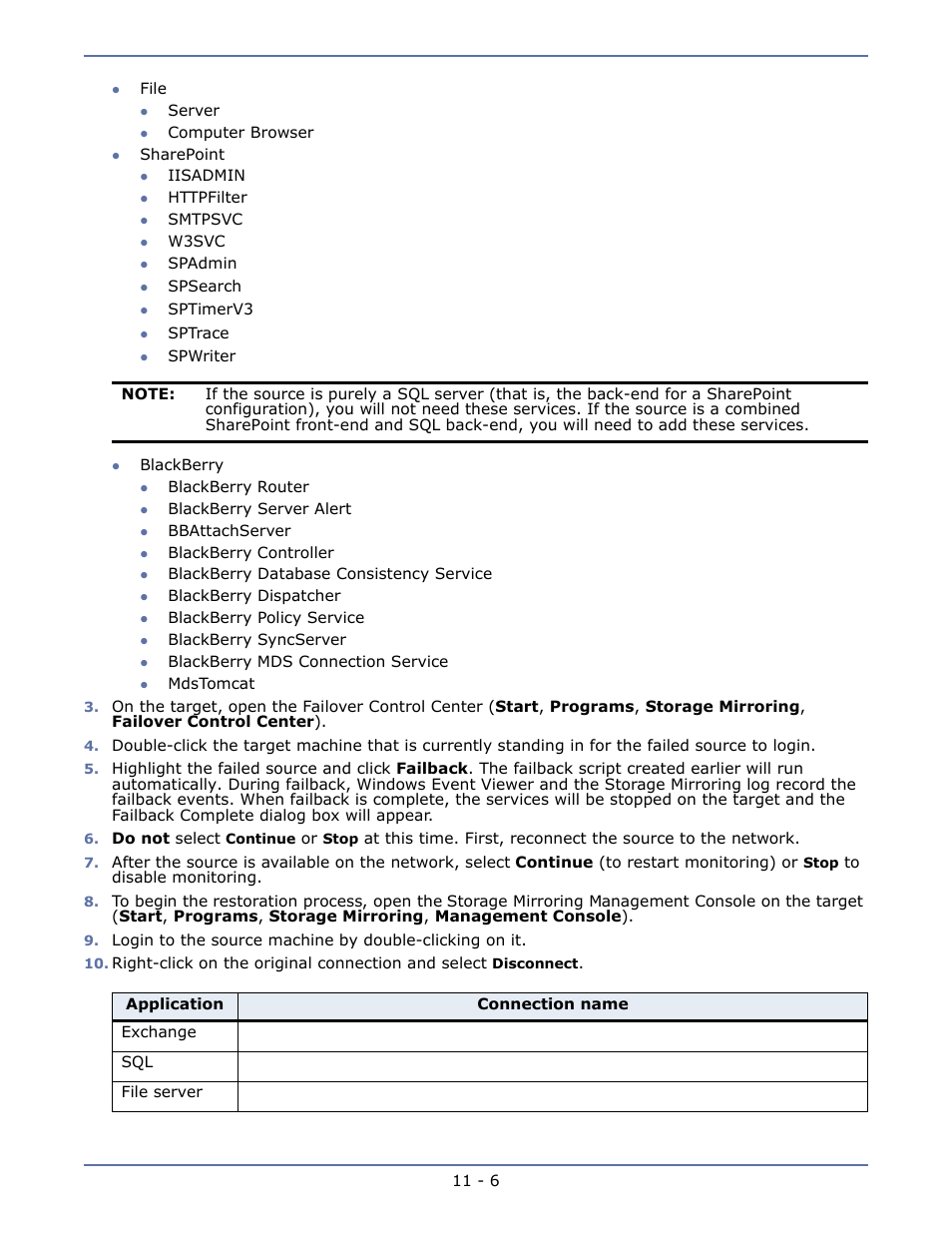 HP Storage Mirroring V4.5 Software User Manual | Page 138 / 163