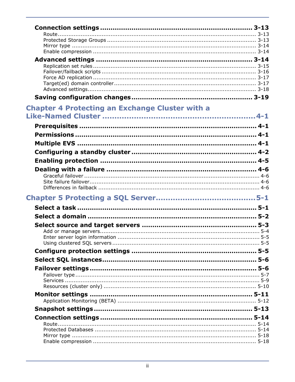 Chapter 5 protecting a sql server -1 | HP Storage Mirroring V4.5 Software User Manual | Page 4 / 163