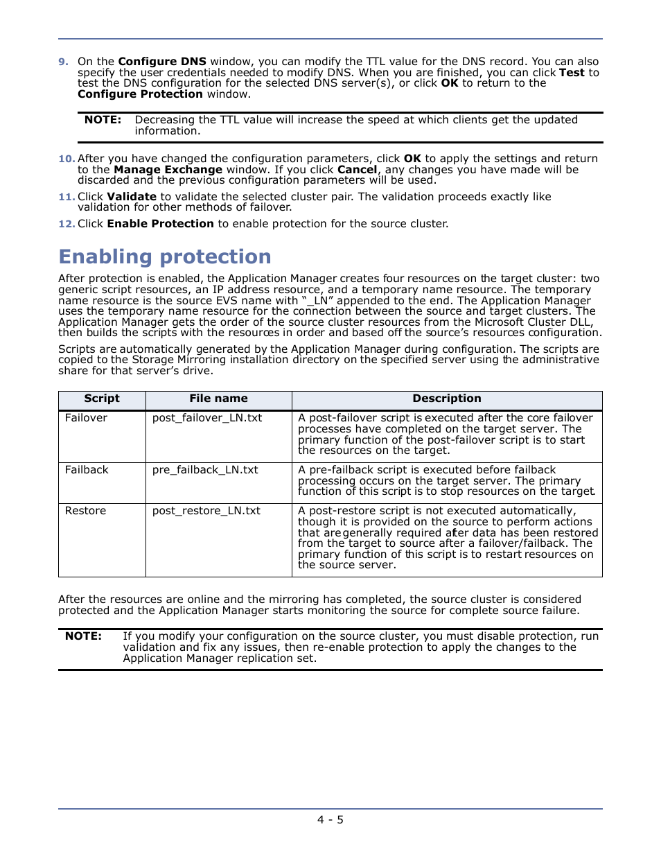 Enabling protection, Enabling protection -5 | HP Storage Mirroring V4.5 Software User Manual | Page 46 / 163