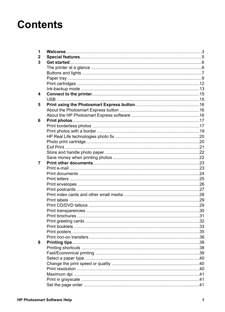HP Deskjet D2345 Printer User Manual | Page 3 / 88
