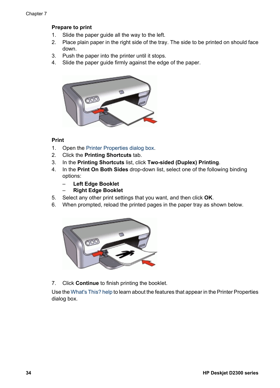 HP Deskjet D2345 Printer User Manual | Page 36 / 88