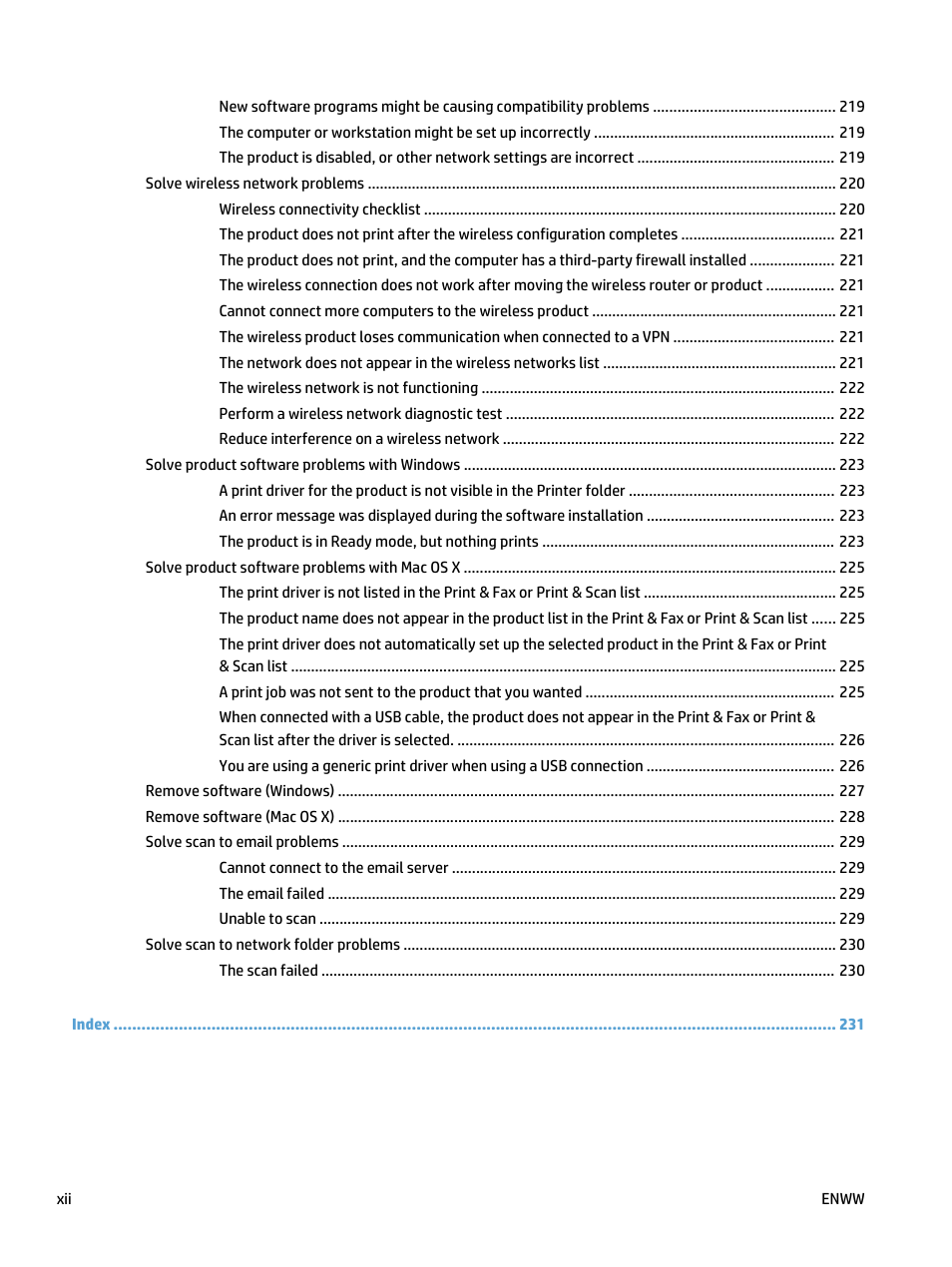 HP LaserJet Pro 500 Color MFP M570 User Manual | Page 14 / 252