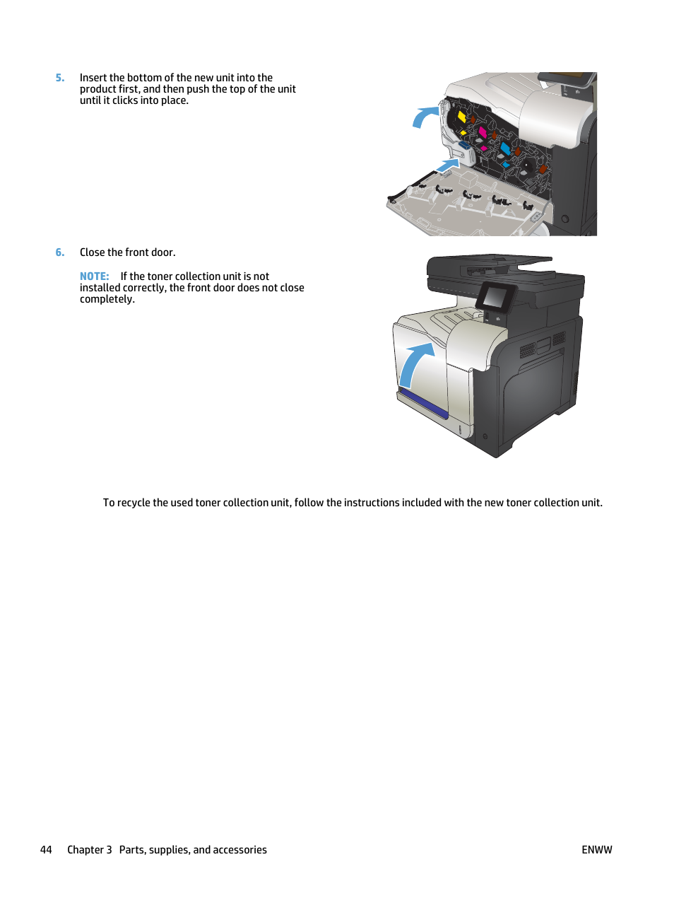 HP LaserJet Pro 500 Color MFP M570 User Manual | Page 58 / 252