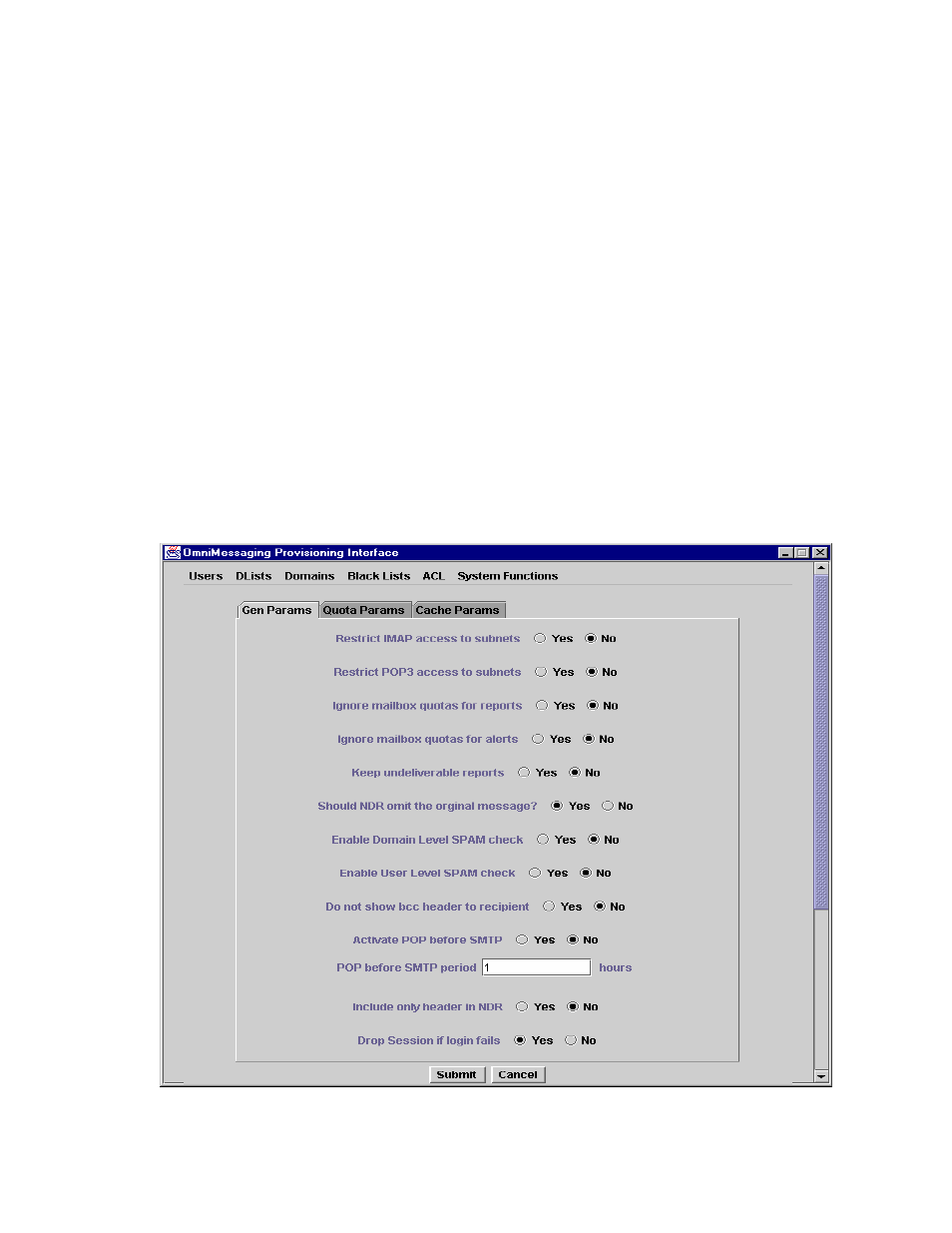 System settings, Omnimessaging provisioning client user guide, 5system settings | HP NonStop G-Series User Manual | Page 10 / 40