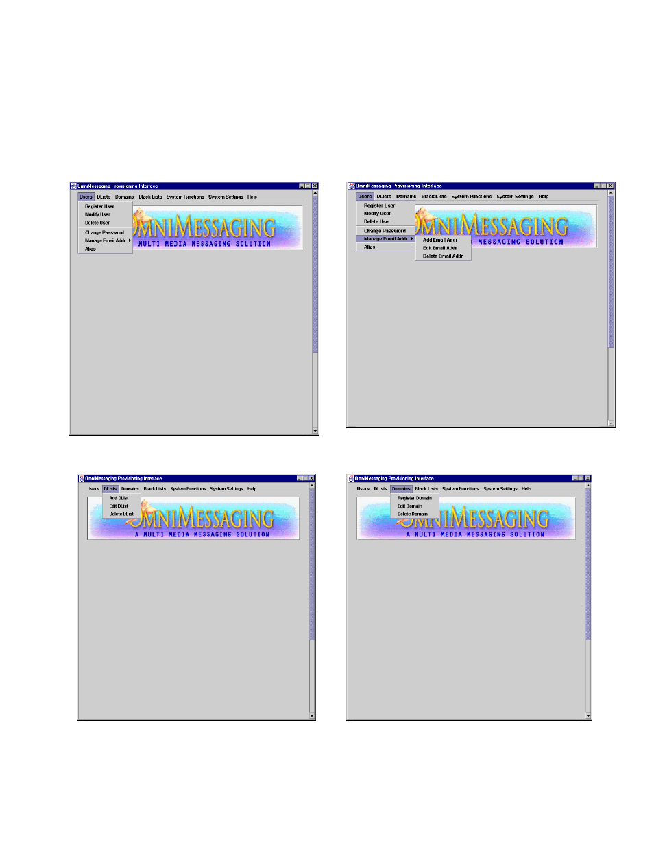 Using the provisioning interface, Omnimessaging provisioning client user guide | HP NonStop G-Series User Manual | Page 8 / 40