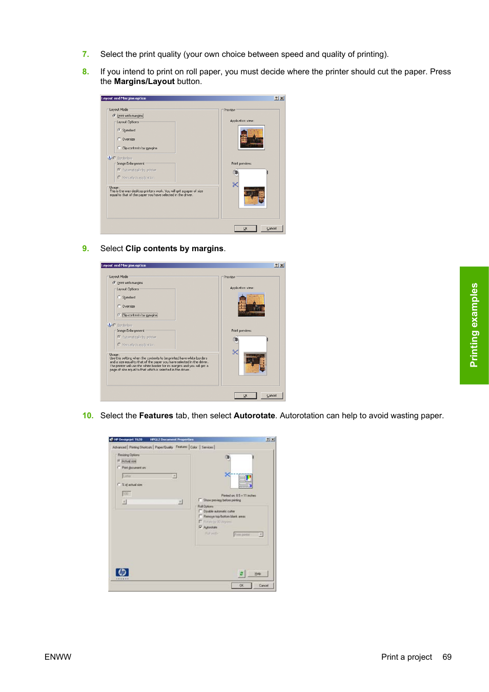 HP Designjet T620 Printer series User Manual | Page 72 / 169