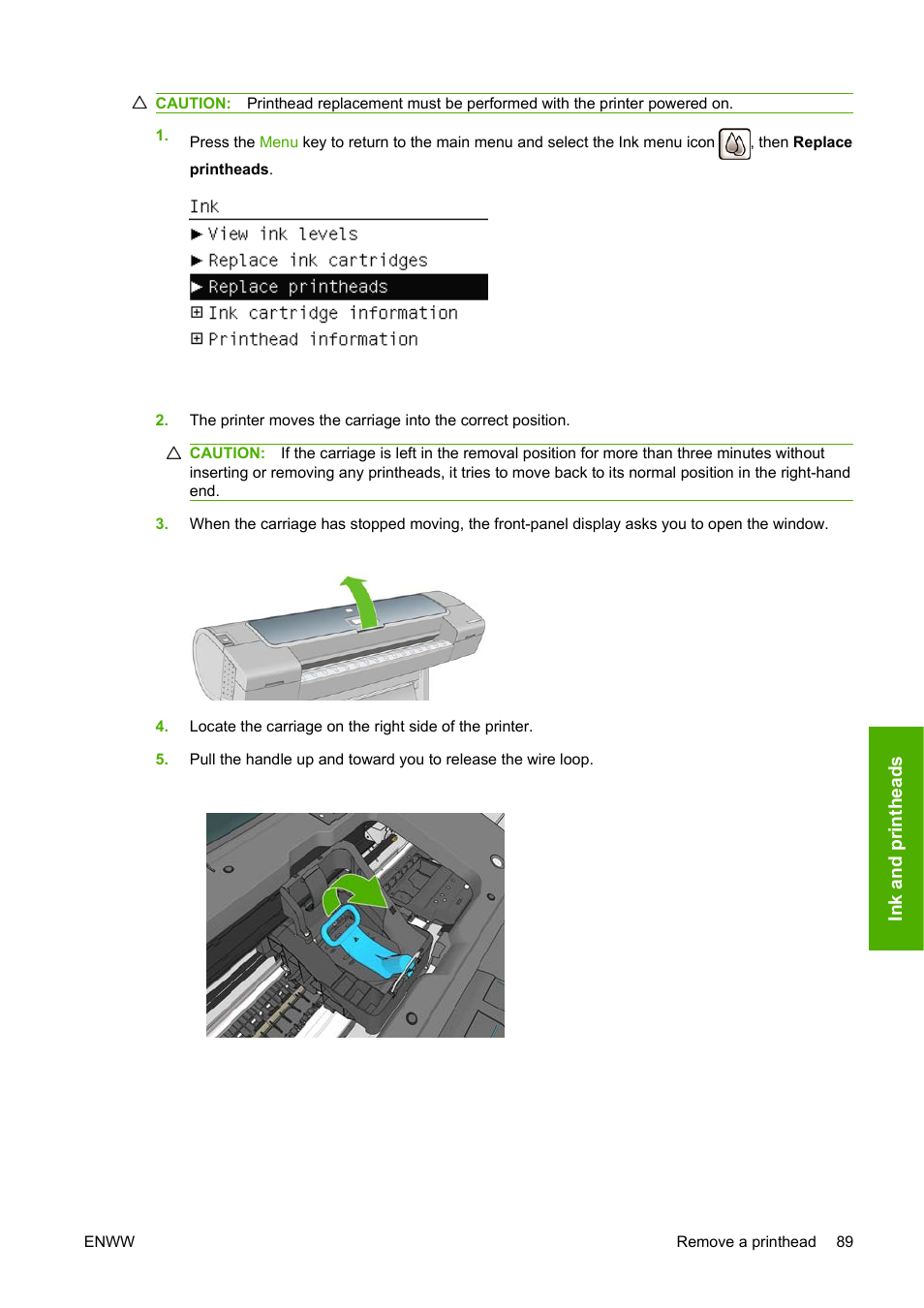 HP Designjet T620 Printer series User Manual | Page 92 / 169