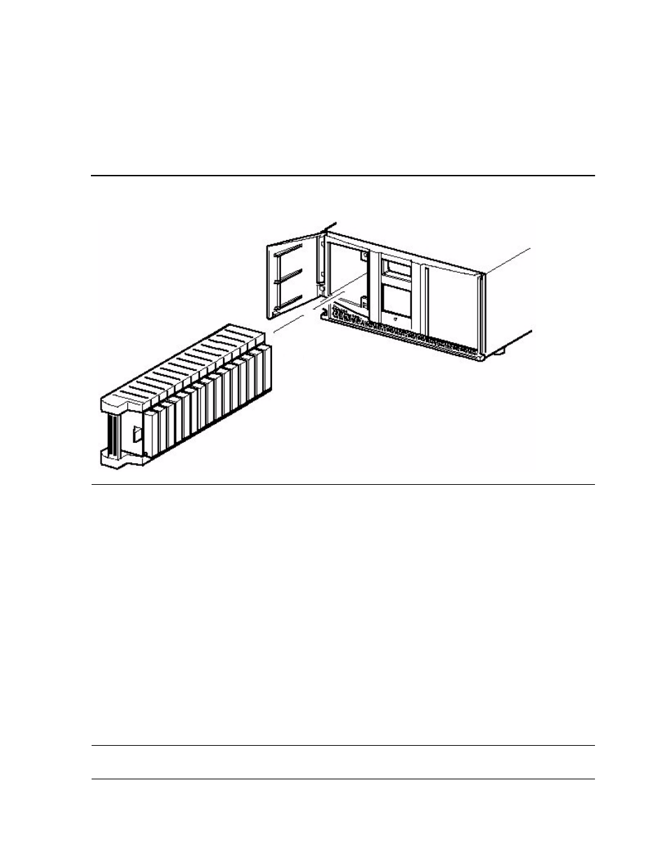 Magazine, Power supply, Robotics | Figure 1-3, Tape cartridge magazine | HP Integrity NonStop H-Series User Manual | Page 14 / 76