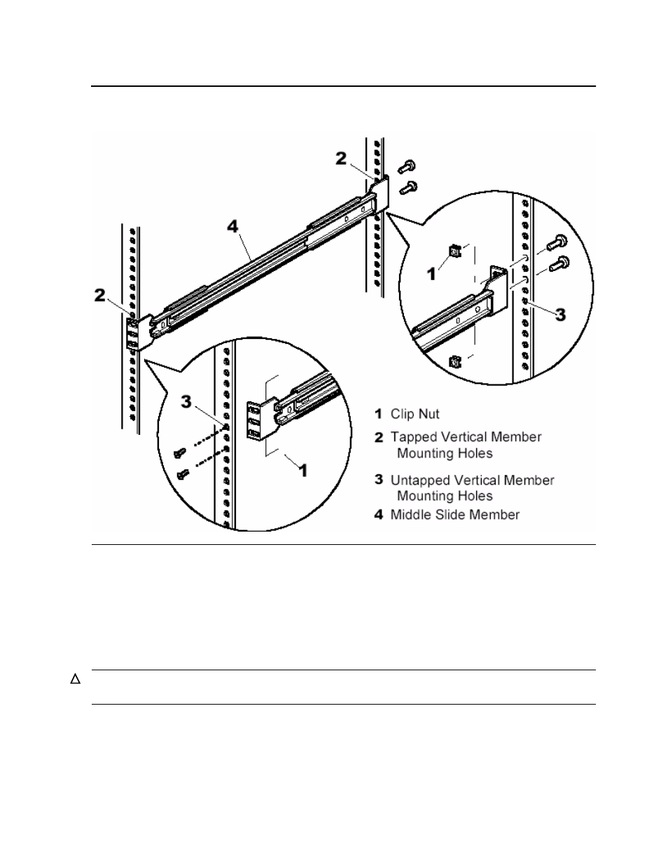 Figure 2-3, Installing slide member fasteners | HP Integrity NonStop H-Series User Manual | Page 20 / 76
