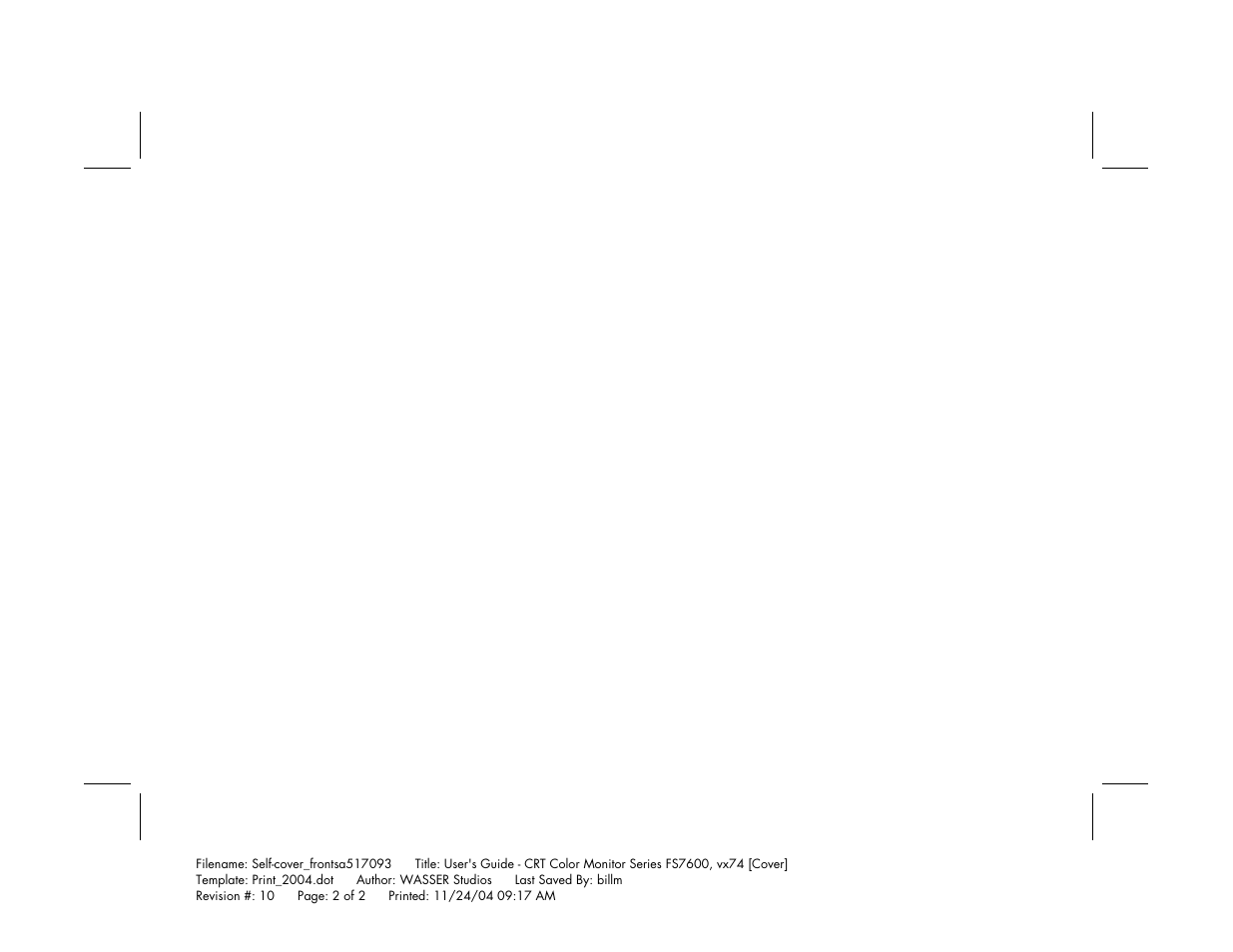 HP mx705c 17 inch Bulk CRT Monitor User Manual | Page 2 / 66