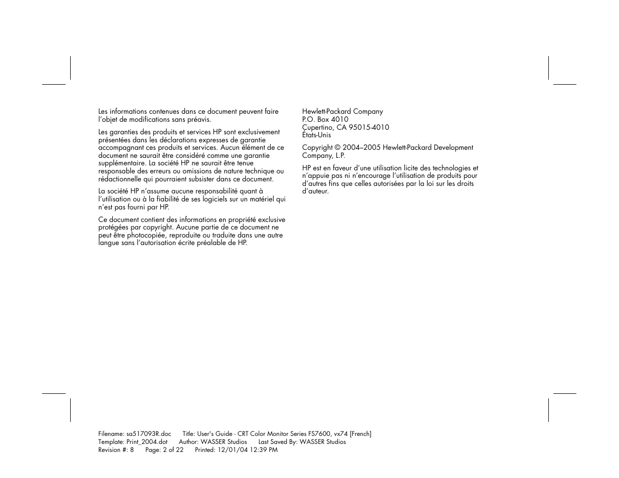 HP mx705c 17 inch Bulk CRT Monitor User Manual | Page 24 / 66