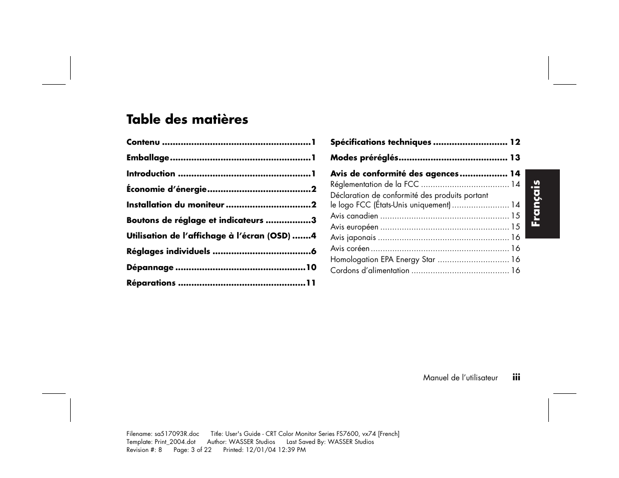 HP mx705c 17 inch Bulk CRT Monitor User Manual | Page 25 / 66