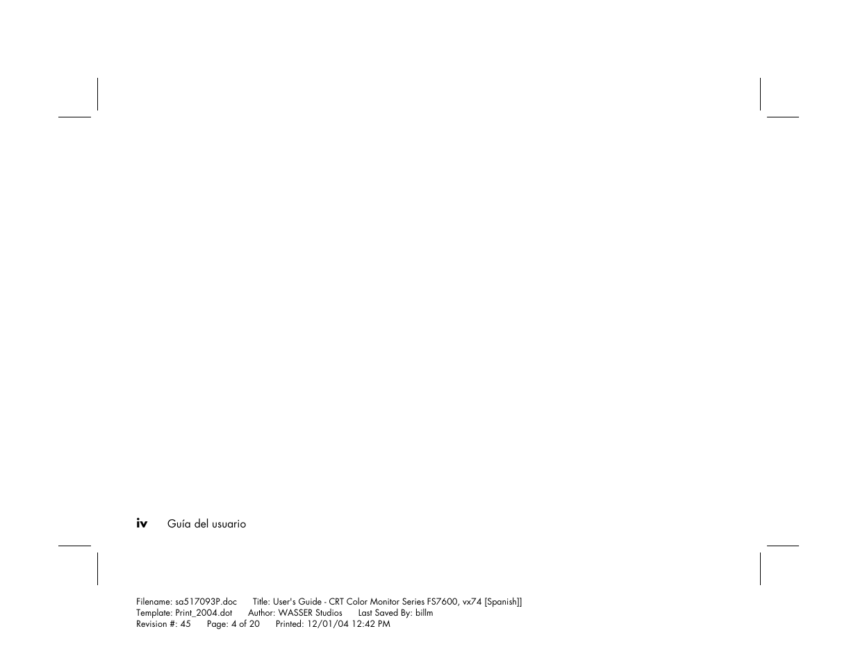 HP mx705c 17 inch Bulk CRT Monitor User Manual | Page 48 / 66