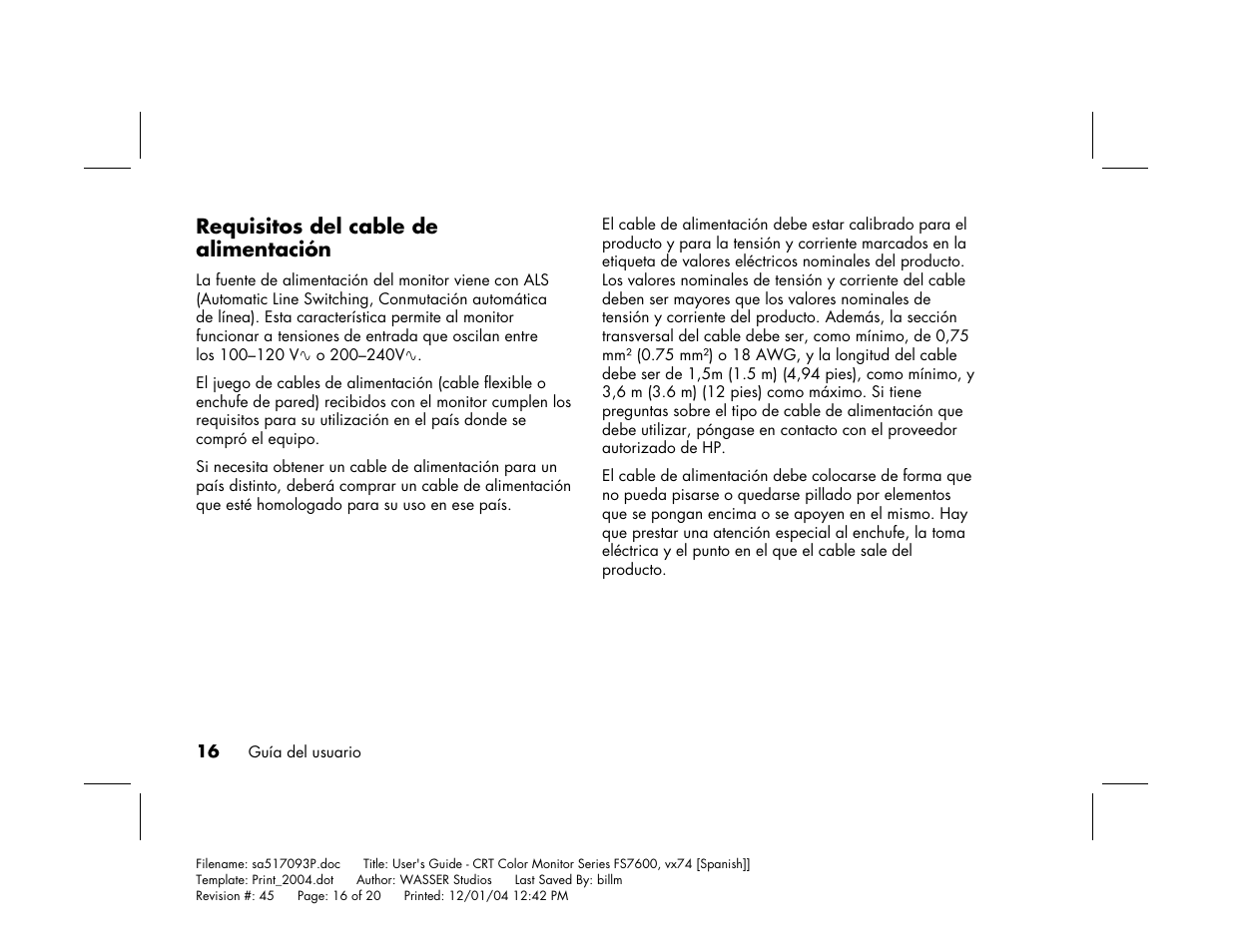 HP mx705c 17 inch Bulk CRT Monitor User Manual | Page 64 / 66