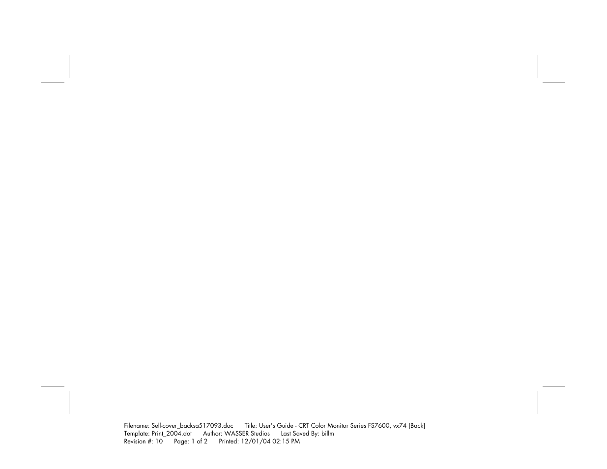 HP mx705c 17 inch Bulk CRT Monitor User Manual | Page 65 / 66