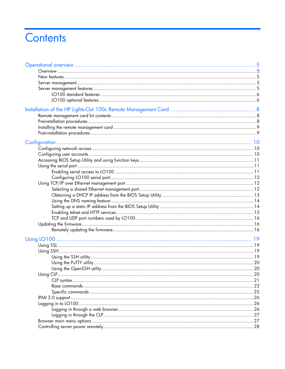 HP ProLiant DL180 Server User Manual | Page 3 / 69