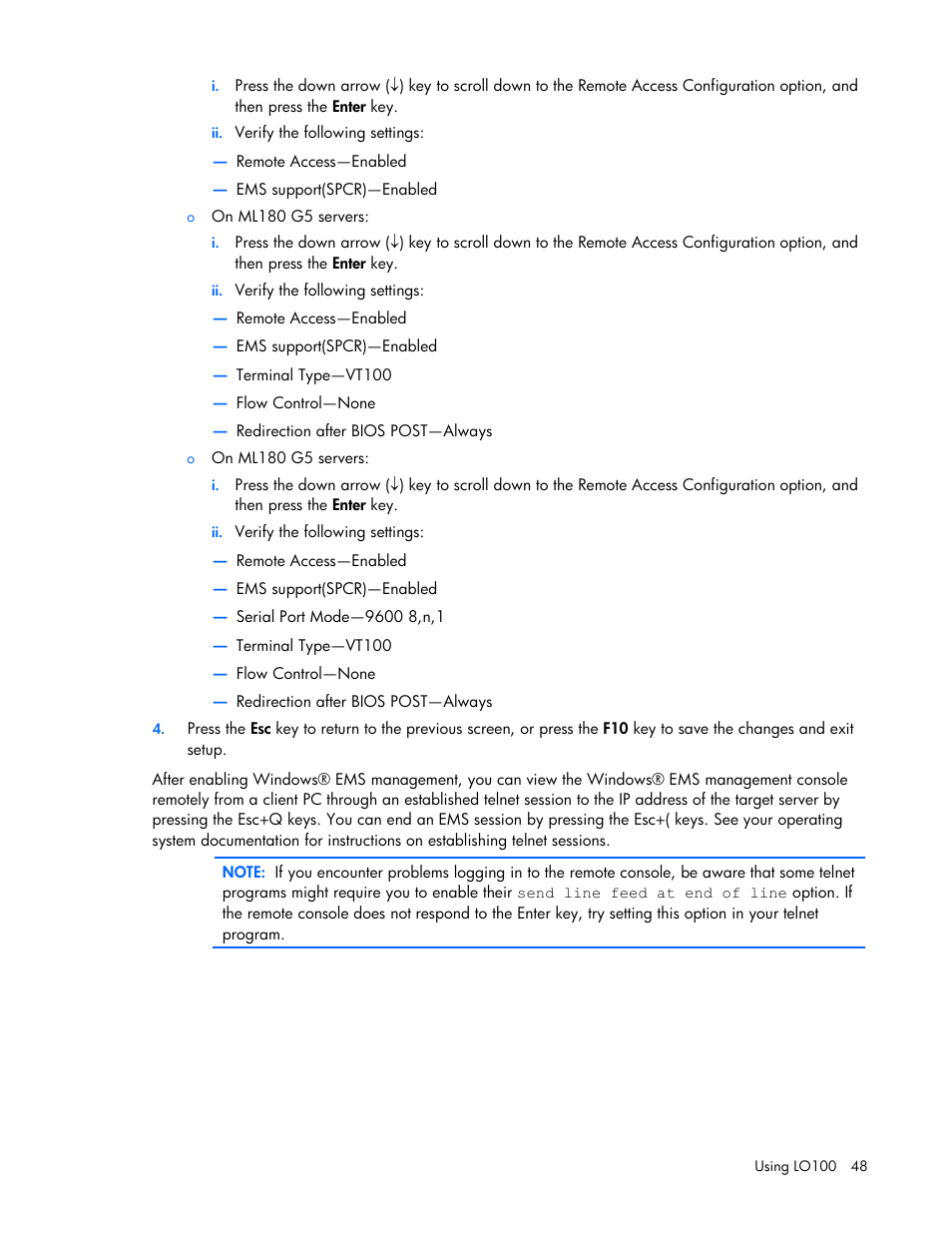 HP ProLiant DL180 Server User Manual | Page 48 / 69