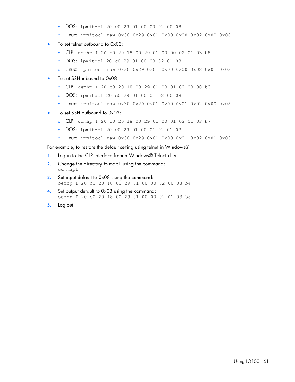 HP ProLiant DL180 Server User Manual | Page 61 / 69