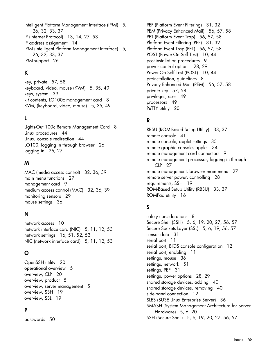 HP ProLiant DL180 Server User Manual | Page 68 / 69