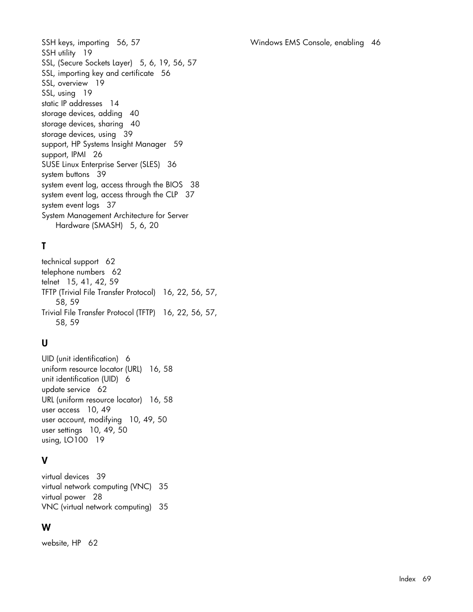 HP ProLiant DL180 Server User Manual | Page 69 / 69