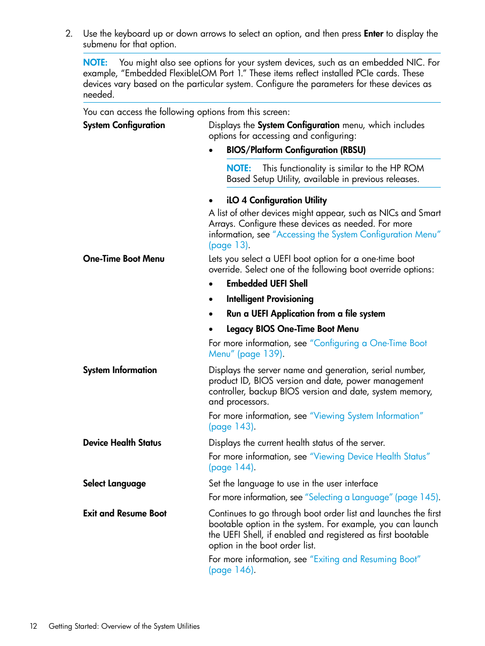 HP Unified Extensible Firmware Interface User Manual | Page 12 / 158