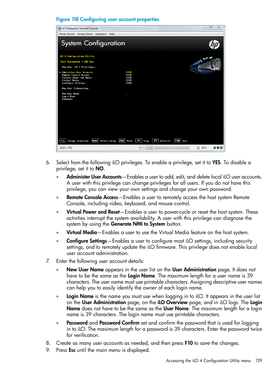 HP Unified Extensible Firmware Interface User Manual | Page 129 / 158