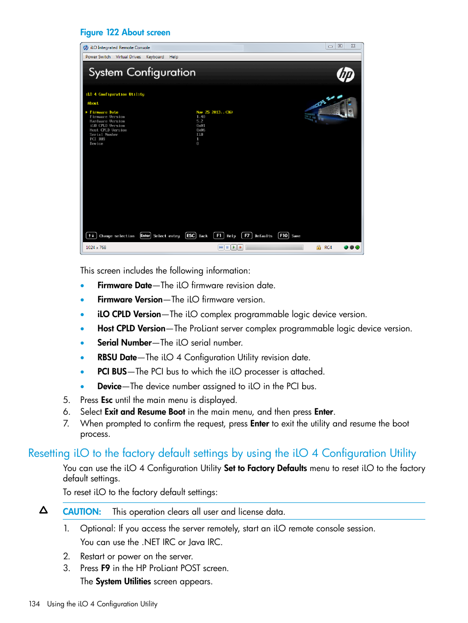 HP Unified Extensible Firmware Interface User Manual | Page 134 / 158