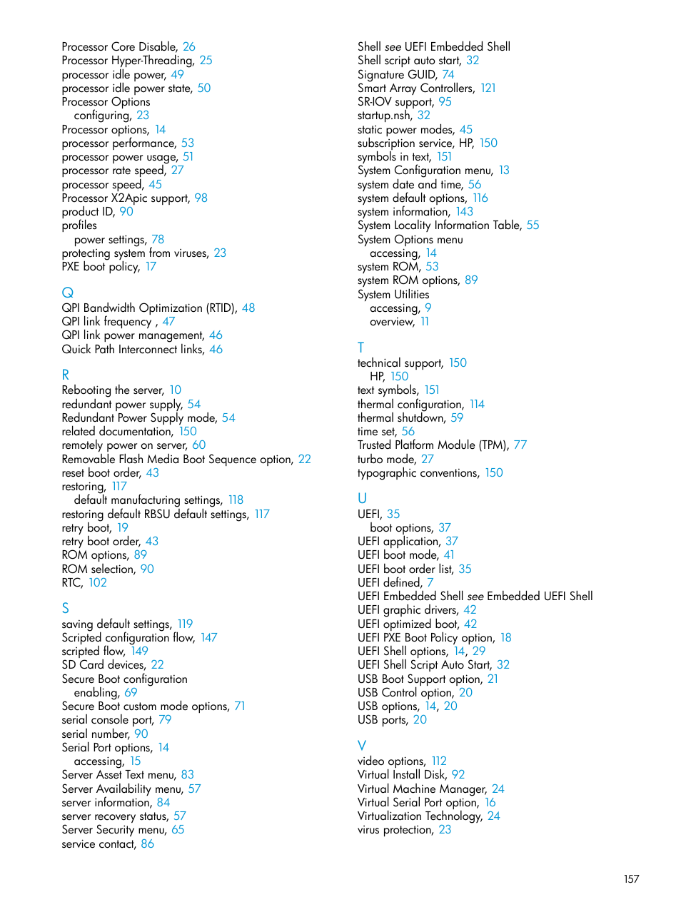 HP Unified Extensible Firmware Interface User Manual | Page 157 / 158