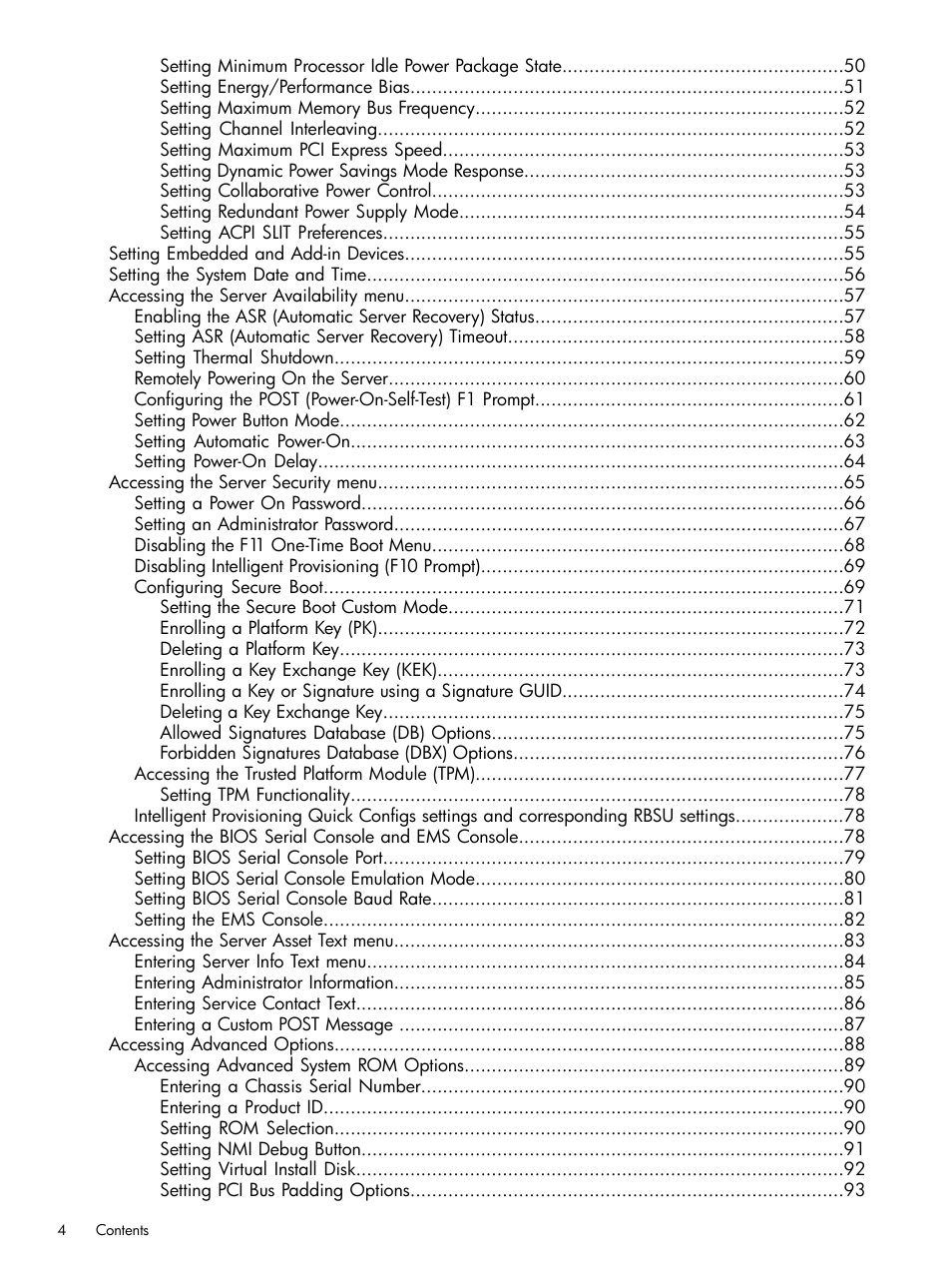 HP Unified Extensible Firmware Interface User Manual | Page 4 / 158