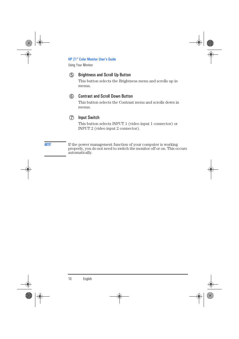 HP p1130 21 inch CRT Monitor User Manual | Page 11 / 43