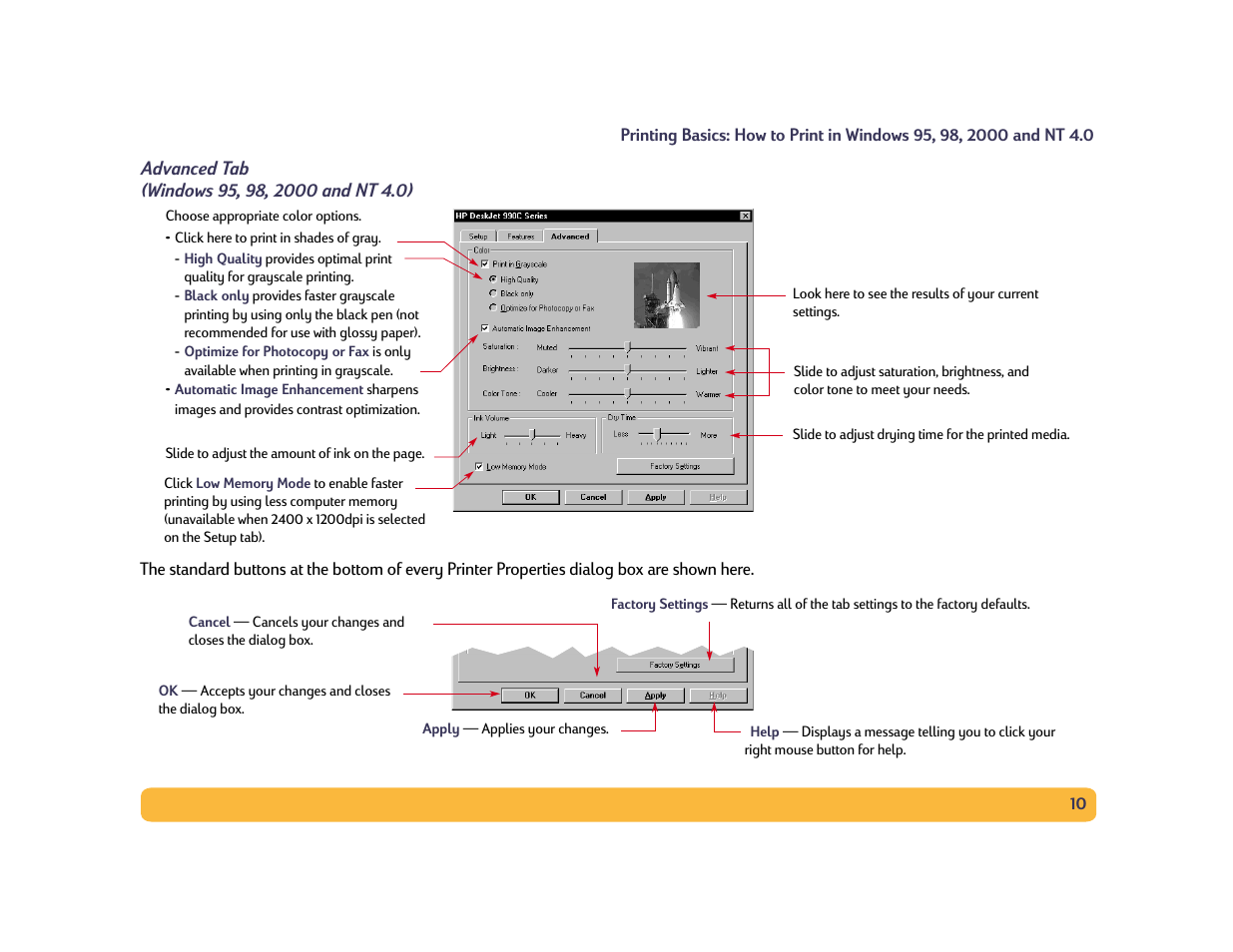 HP Deskjet 990cxi Printer User Manual | Page 10 / 102