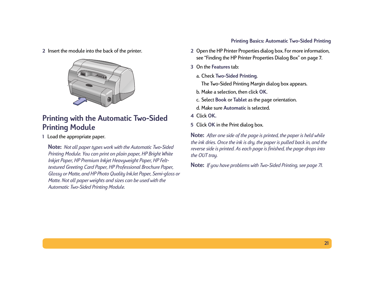 HP Deskjet 990cxi Printer User Manual | Page 21 / 102