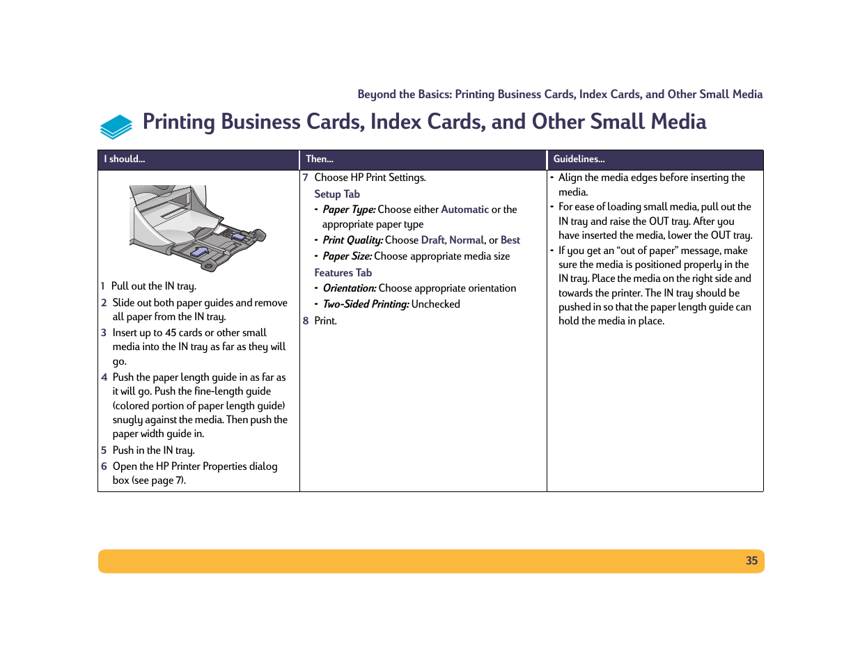 HP Deskjet 990cxi Printer User Manual | Page 35 / 102