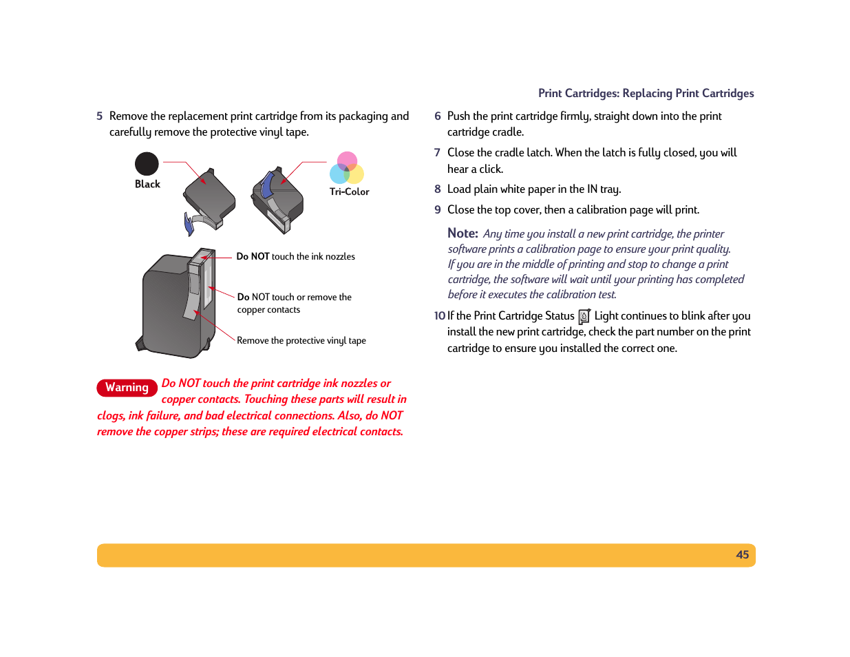 HP Deskjet 990cxi Printer User Manual | Page 45 / 102