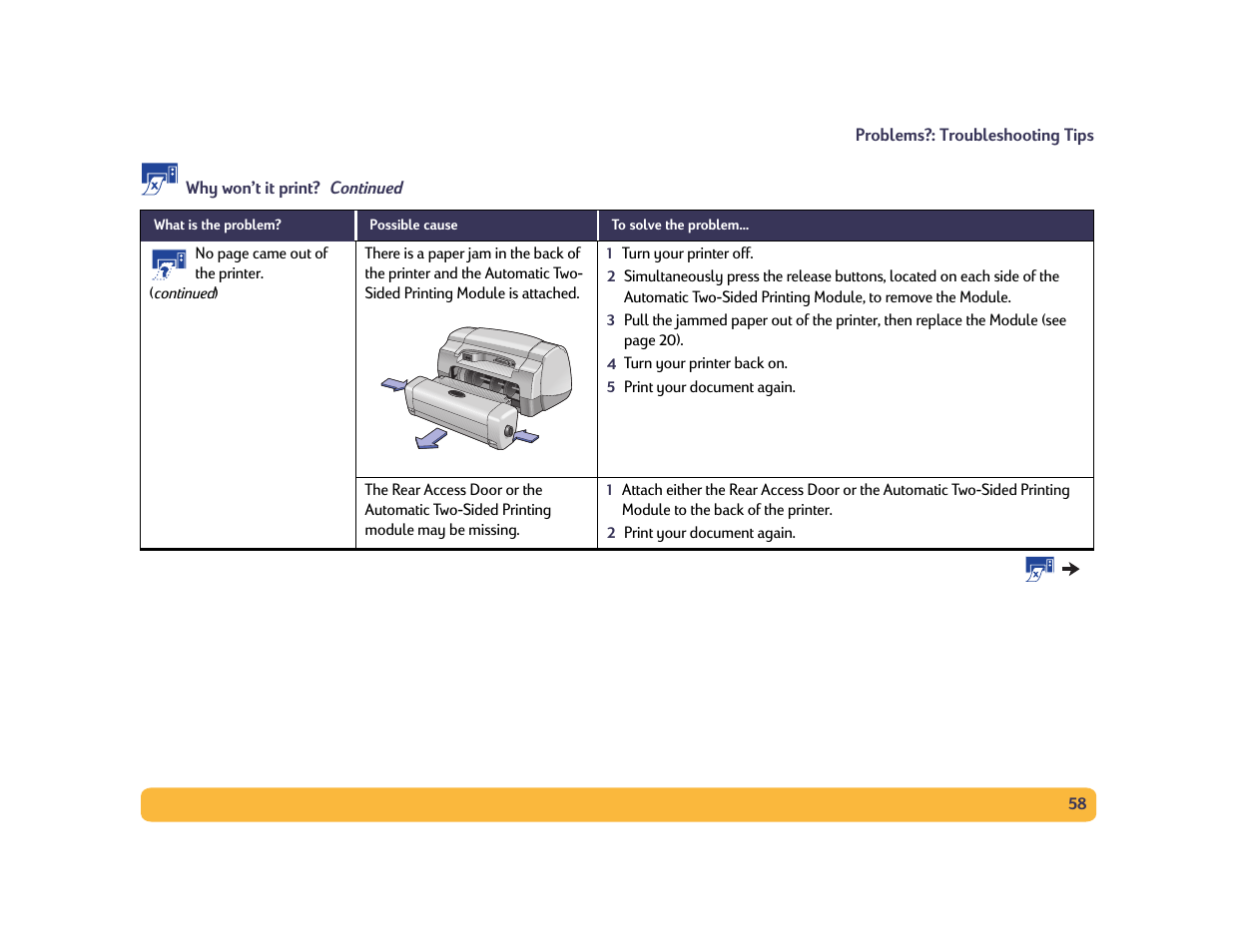 HP Deskjet 990cxi Printer User Manual | Page 58 / 102