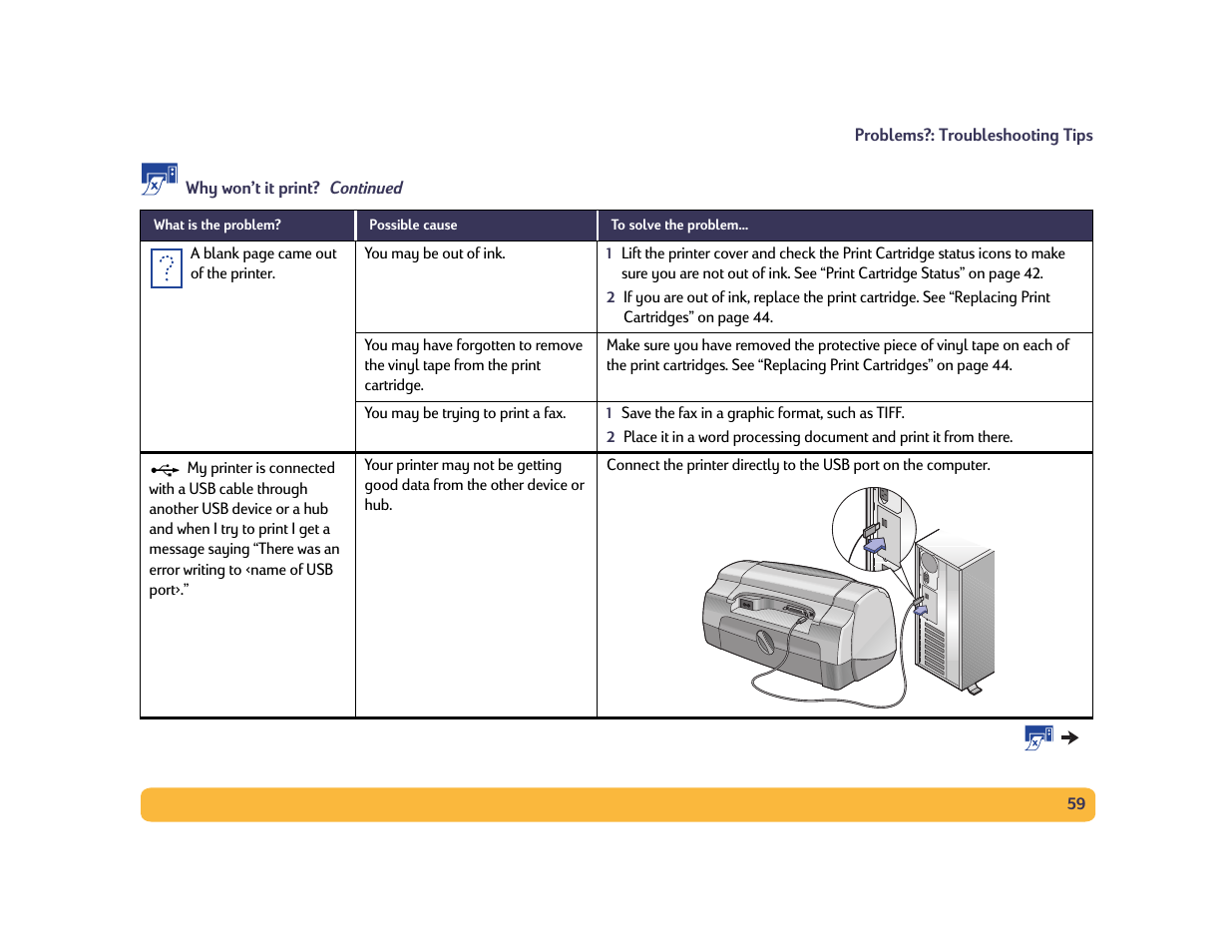 HP Deskjet 990cxi Printer User Manual | Page 59 / 102