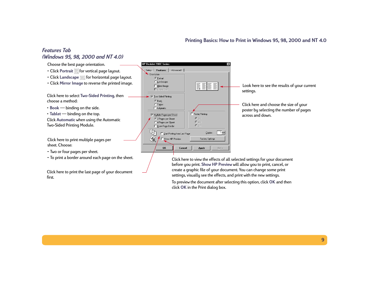 HP Deskjet 990cxi Printer User Manual | Page 9 / 102