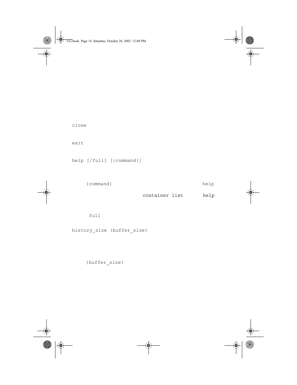The cli commands, General control commands, The cli commands 4-16 | General control commands 4-16 | HP Workstation xw8000 User Manual | Page 82 / 128