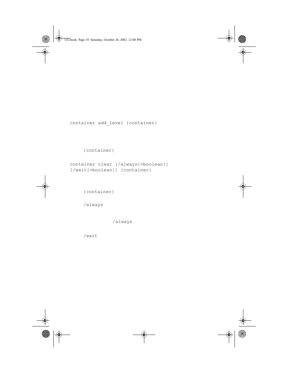 Container (array) commands, Container (array) commands 4-18 | HP Workstation xw8000 User Manual | Page 84 / 128