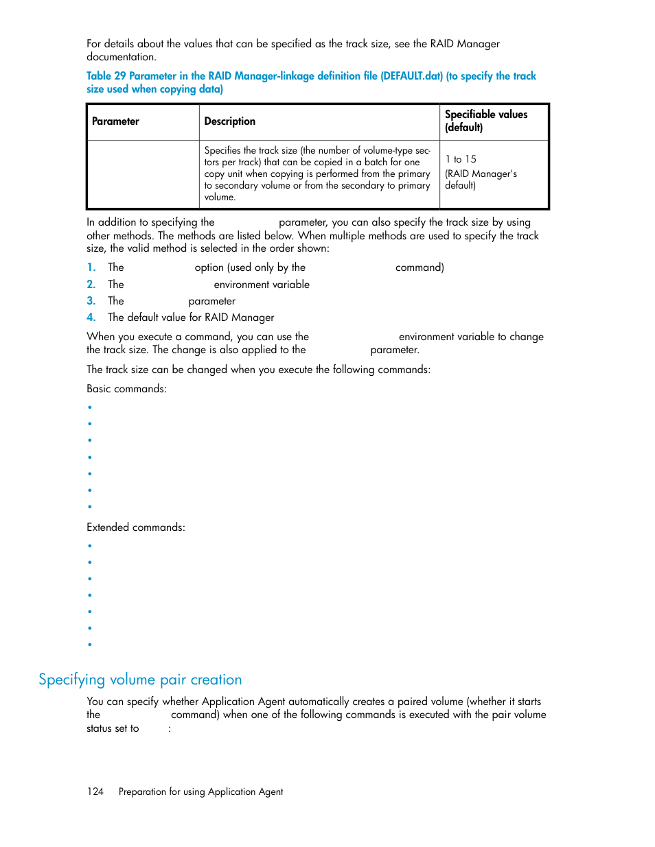 Specifying volume pair creation | HP XP Array Manager Software User Manual | Page 124 / 564