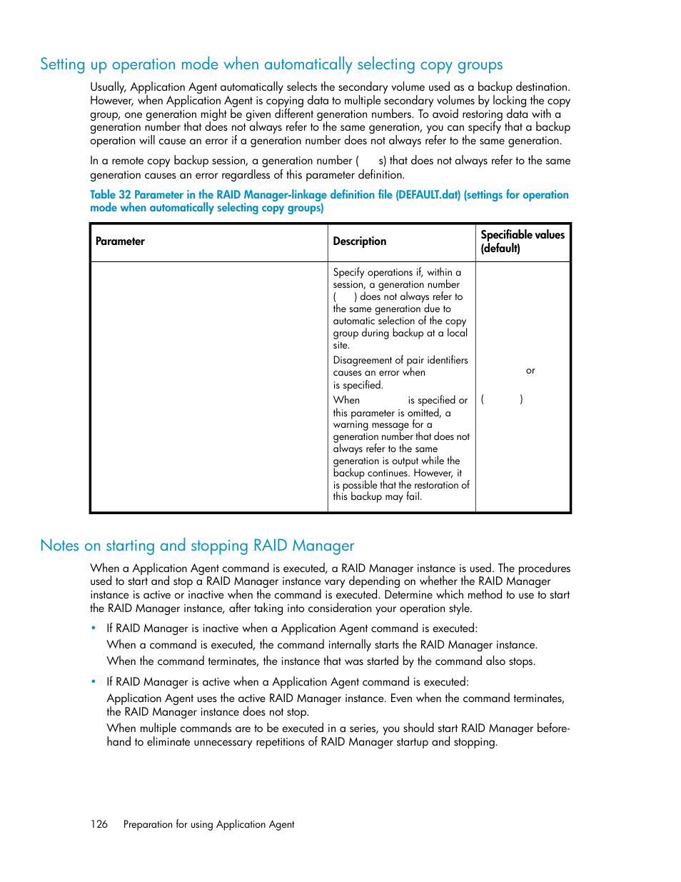 Notes on starting and stopping raid manager, 126 notes on starting and stopping raid manager | HP XP Array Manager Software User Manual | Page 126 / 564